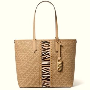 MICHAEL KORS HANDBAG # 30F3GZAT9B COLOR—  CAMEL MULTI LG EW OPEN TOTE